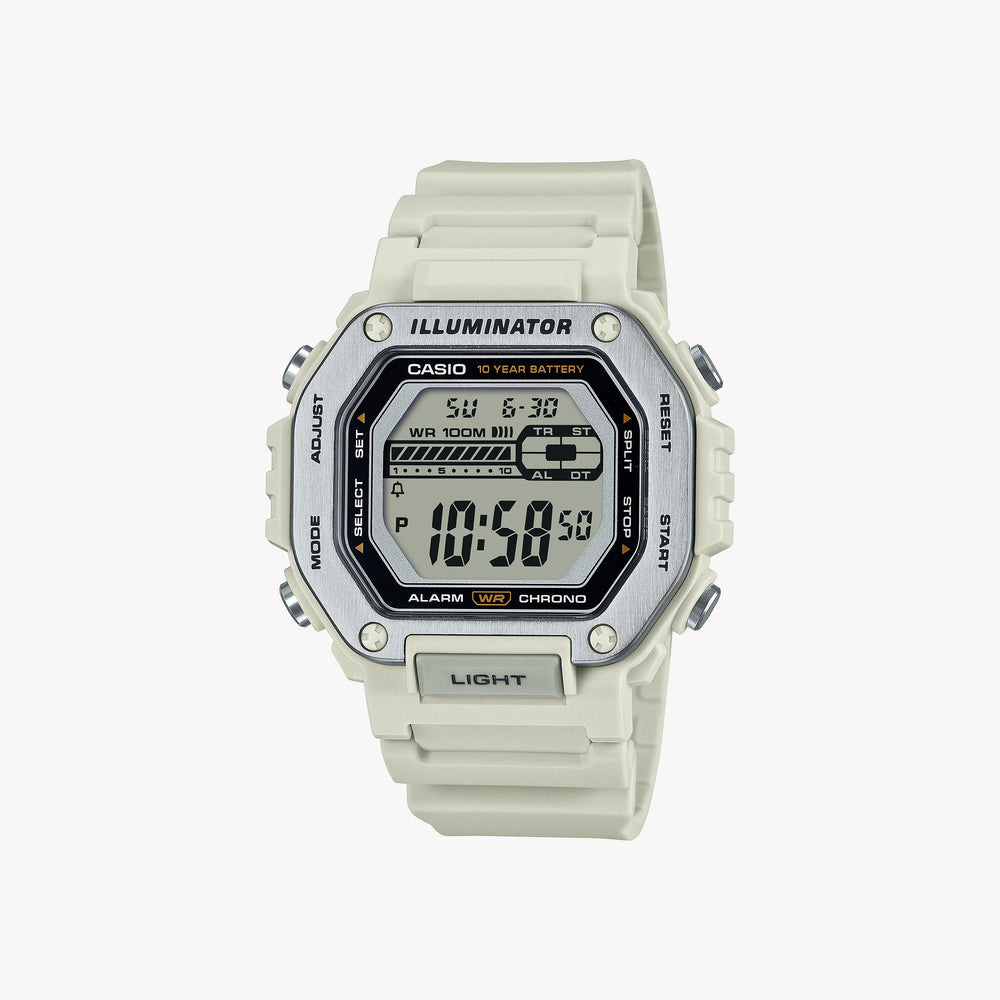 Casio G-Shock Gma-S2100ws-7a Oak Compact - Bold Spirit Men's Watch With White Resin BAnd and Striking Orange Dial by i-watch