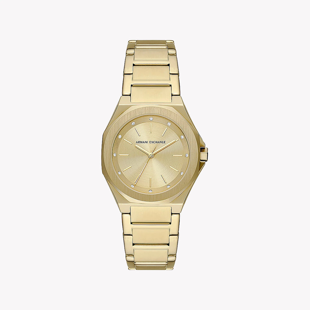 ARMANI EXCHANGE AX4608 - GOLDEN ELEGANCE WOMEN'S WATCH WITH STAINLESS STEEL BAND