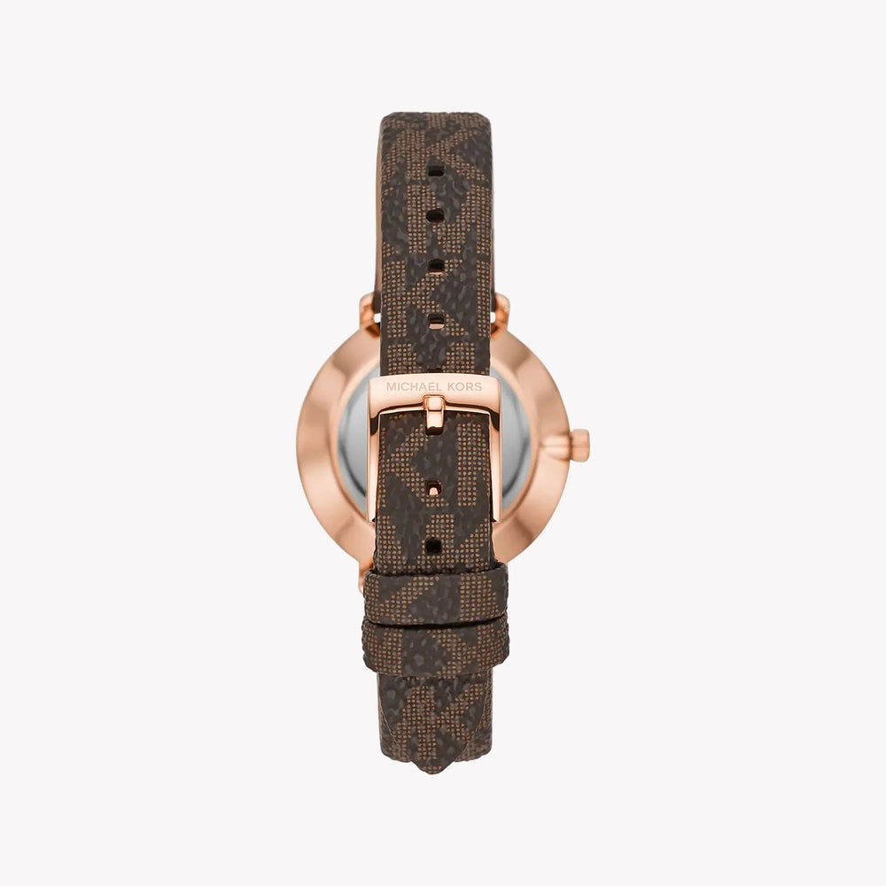 Michael Kors Women's Rose Gold Watch, Brown Leather | Mk1036 by i-watch