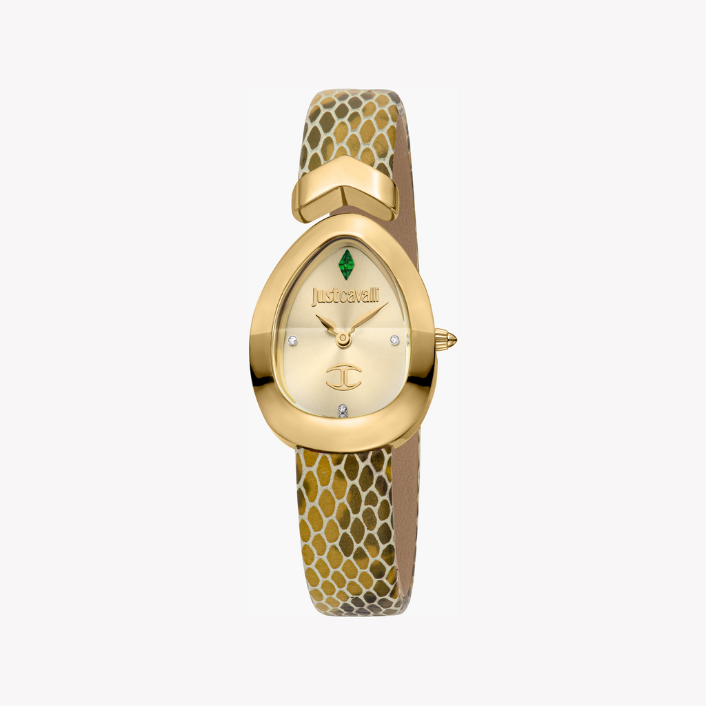 JUST CAVALLI JC1L321L0035 ELEGANT GLAM - TIMELESS GOLD & CHAMPAGNE WOMEN'S WATCH