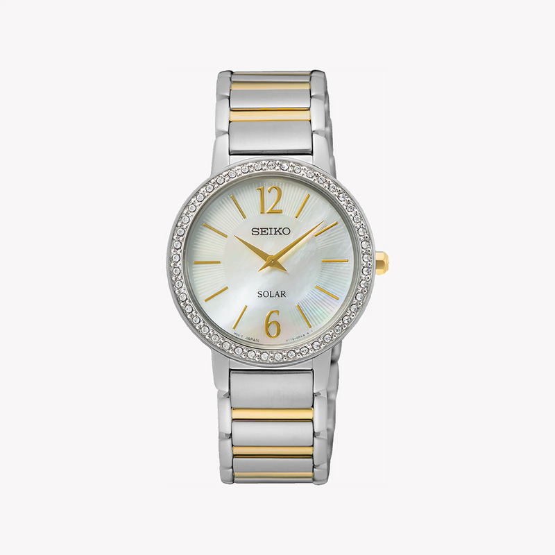 Seiko Women's Silver Stainless Steel Watch, Mother Of Pearl Dial | Sup469p1 by i-watch