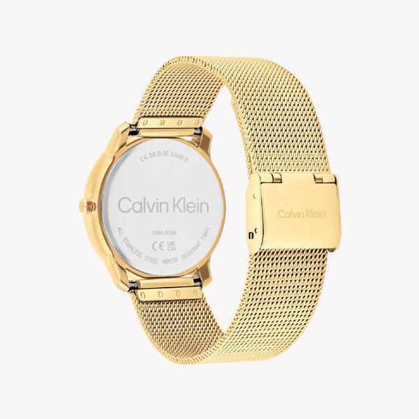 Ck Calvin Klein Women's Gold Stainless Steel Watch, Black Dial | Ck1l123m0012 by i-watch