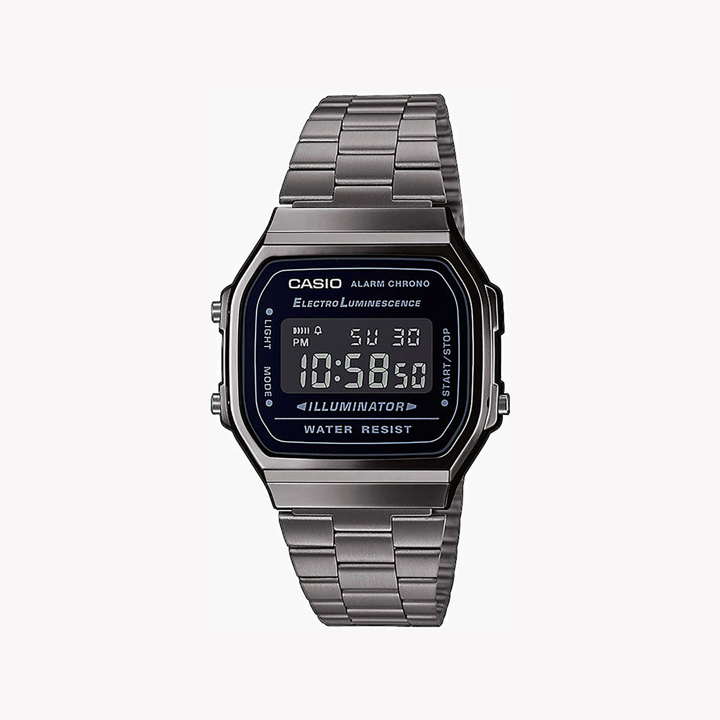 CASIO A168WEGG-1BEF Analoge Unisex-Armbanduhr mit 36-mm-Gehäuse