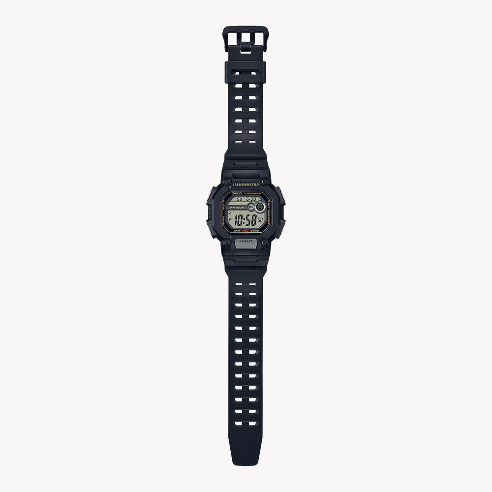 Casio Men's Black Resin Watch, Digital Display | W-737hx-1avdf by i-watch