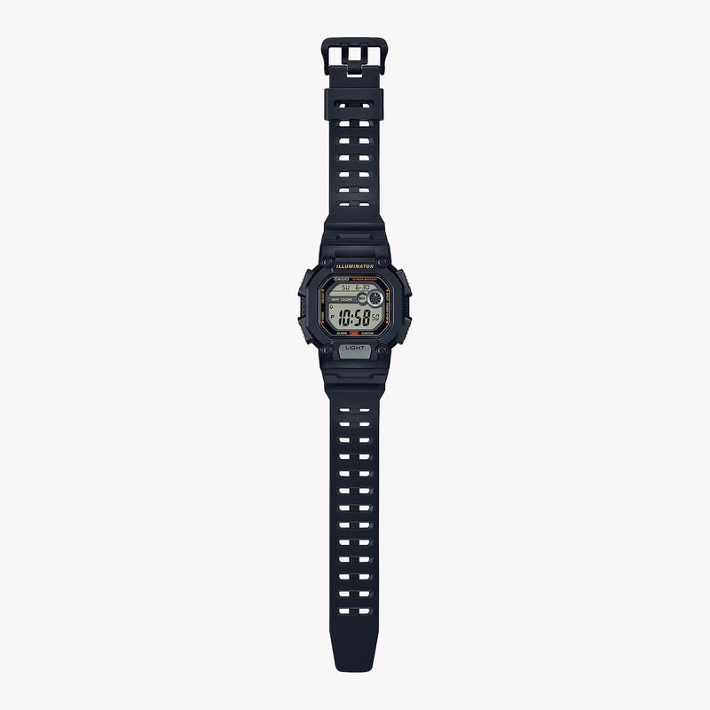 Casio Men's Black Resin Watch, Digital Display | W-737hx-1avdf by i-watch