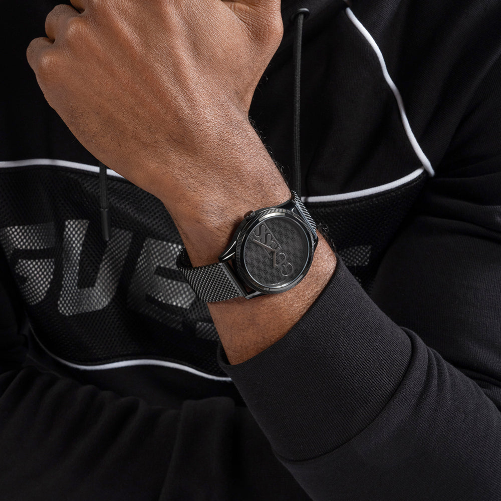 GUESS WATCHES GW0710G3 - BOLD BLACK STAINLESS STEEL TIMEPIECE-i-Watch-4