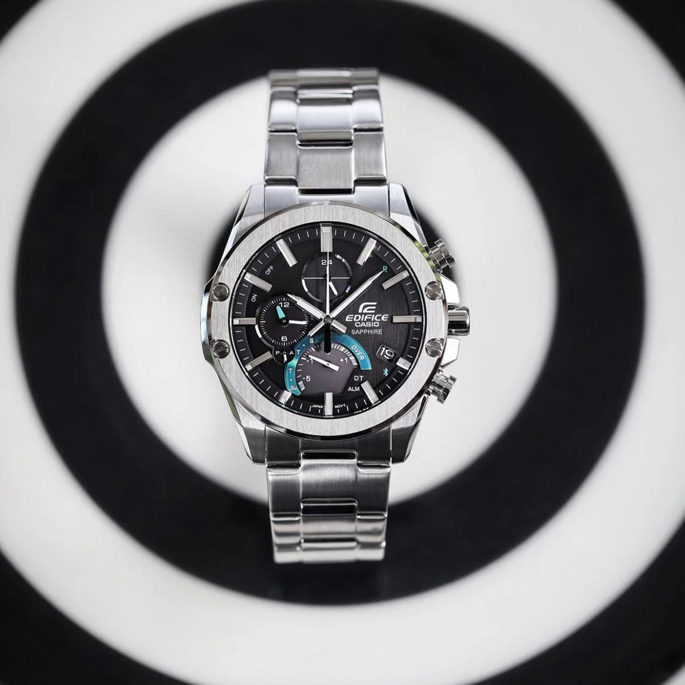 Casio Edifice Eqb-1000d-1adr - Rugged Elegance Men's Smart Watch With Bluetooth And Water Resistance by i-watch