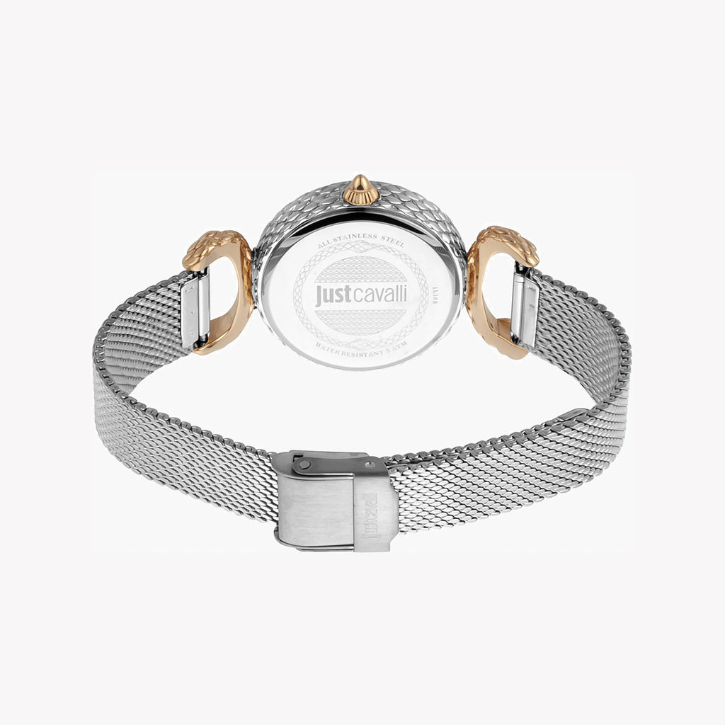 JUST CAVALLI Women's Watch with Silver Stainless Steel Case and Silver Stainless Steel Band-i-Watch-3
