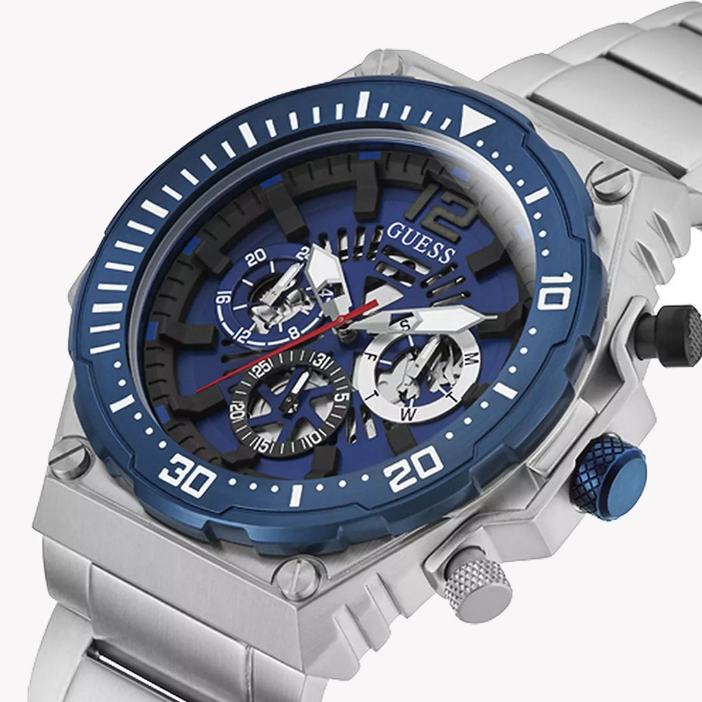 GUESS GW0324G1 BOLD BLUE FLAIR - MEN'S STAINLESS STEEL WATCH WITH STRIKING AESTHETICS-i-Watch-4