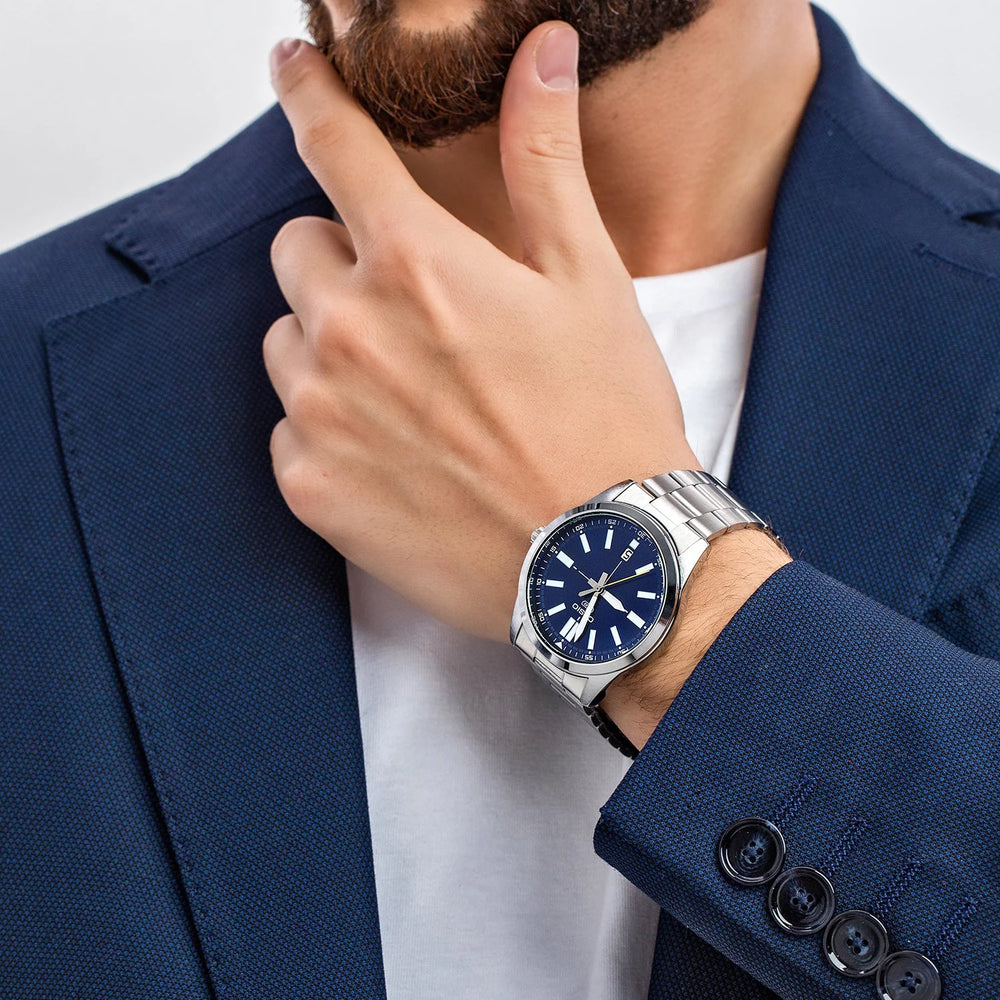 Casio Men's Stainless Steel Blue Dial Watch | Mtp-Vd02d-2e by i-watch