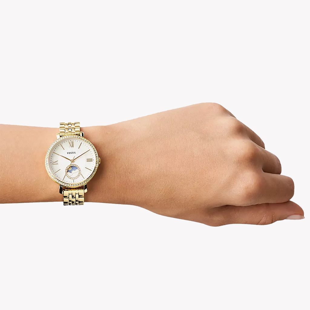 FOSSIL ES5167 ELEGANT TIMEPIECE - MODERN WHITE MOTHER-OF-PEARL DIAL & GOLD STAINLESS STEEL-i-Watch-2