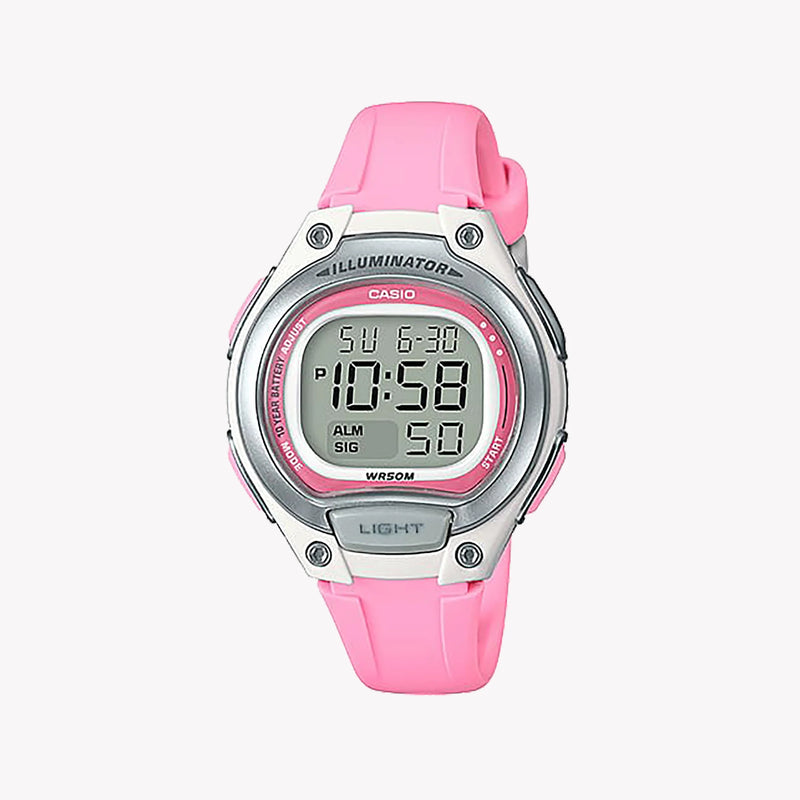 Effortless Elegance Women's Silver Resin Watch, Pink Strap | Lw-203-4avef by i-watch