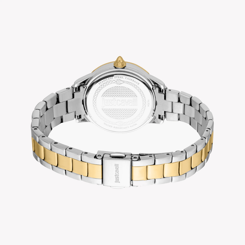 Just Cavalli Women's Two-Tone Watch, Silver Dial | Jc1l334m0085 by i-watch