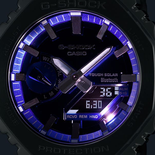 CASIO G-SHOCK GM-B2100AD-2A MASTER OF G OAK FULL METAL - BLUE VAPOR SERIE Bluetooth Men's Watch