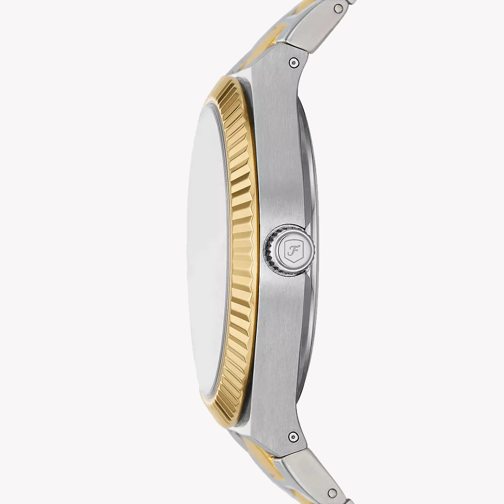 FOSSIL Women's Watch with Silver Stainless Steel Case and Silver / Gold Stainless Steel Band-i-Watch-2