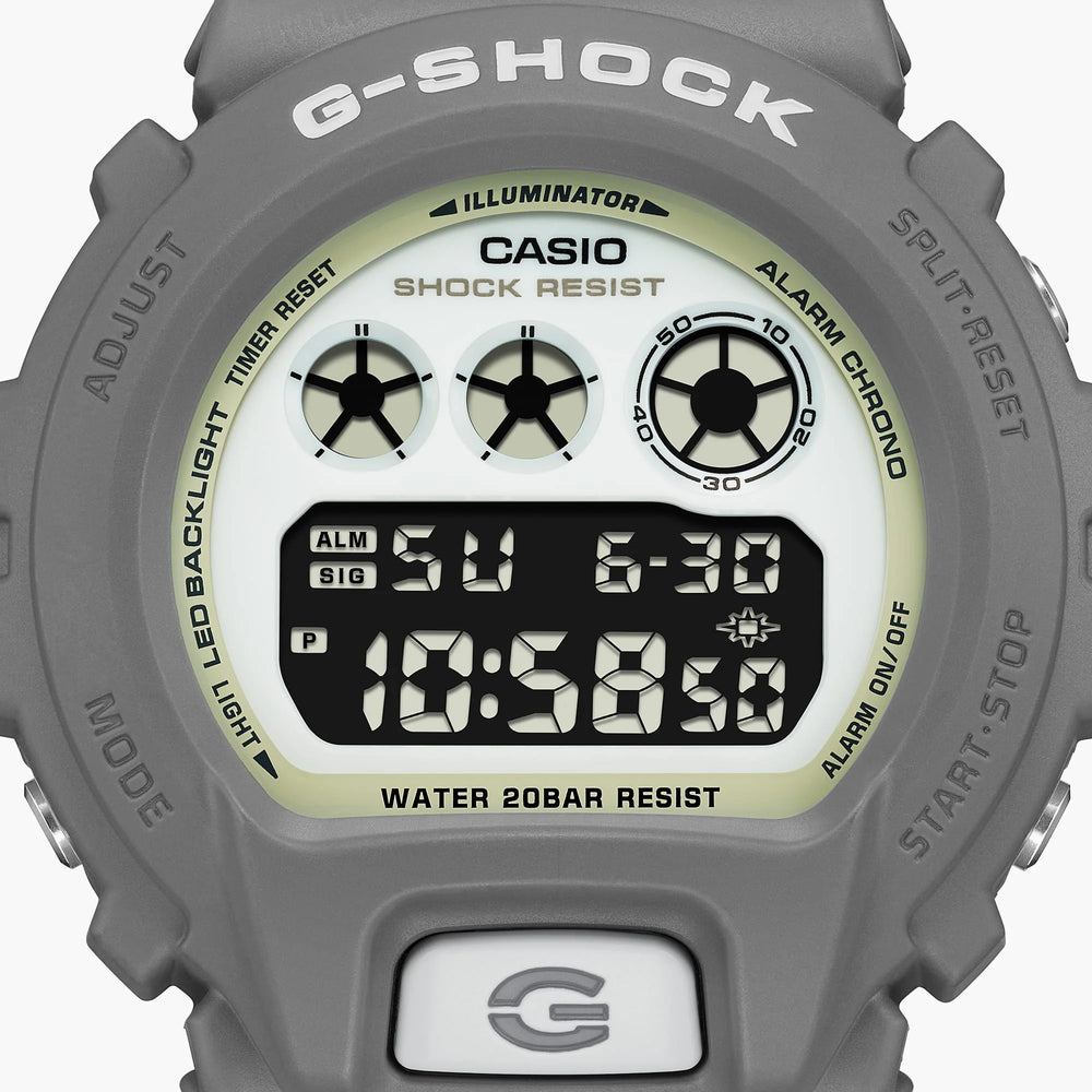 G-Shock Men's Gray Resin Watch, Shock Resistant | Dw-6900hd-8dr by i-watch