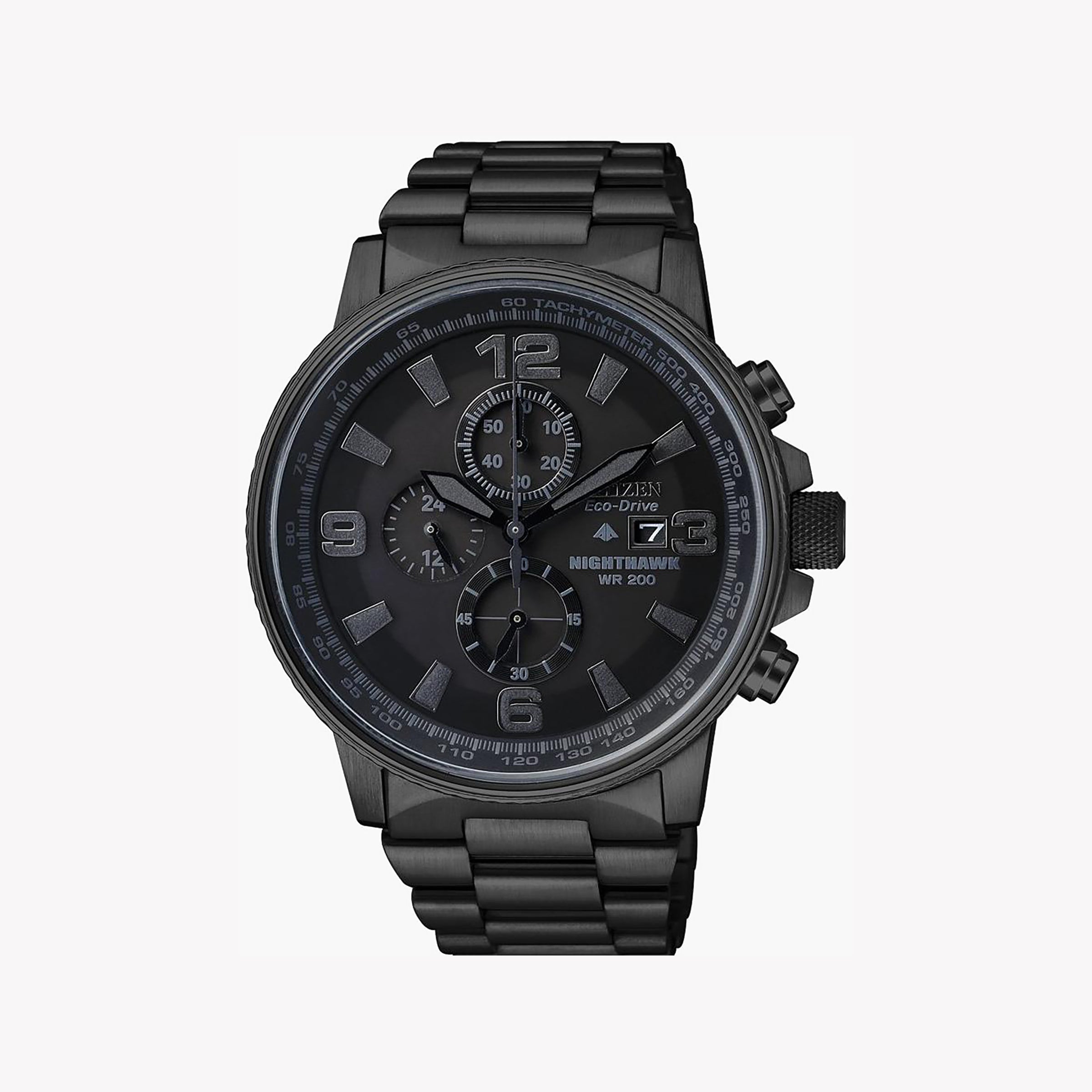 CITIZEN CA0295-58E BLACK STAINLESS STEEL - POWERFUL ECO-DRIVE MEN'S WATCH