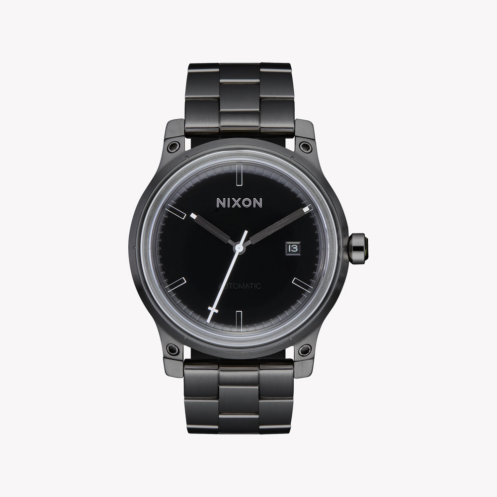 Nixon Men's Grey Stainless Steel Watch, Black Dial | A1294-1420 by i-watch