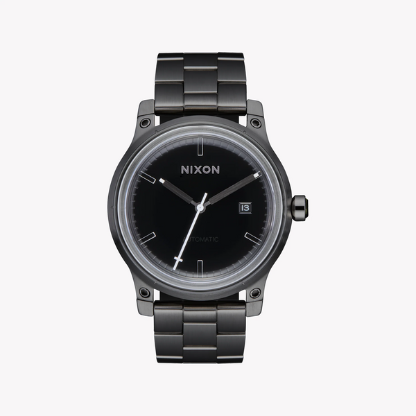 Nixon Men's Grey Stainless Steel Watch, Black Dial | A1294-1420 by i-watch