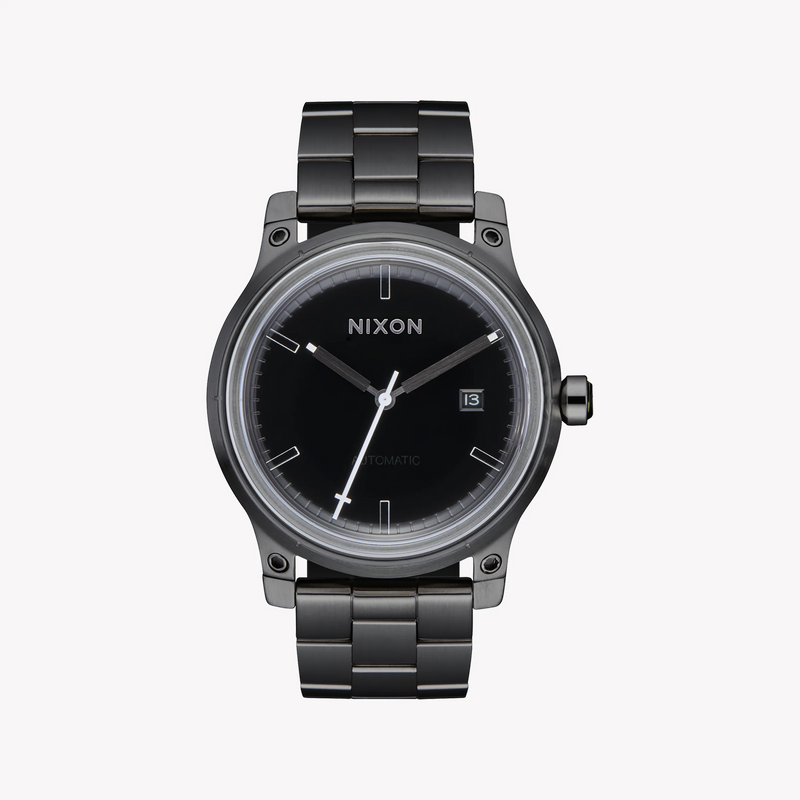 Nixon Men's Grey Stainless Steel Watch, Black Dial | A1294-1420 by i-watch