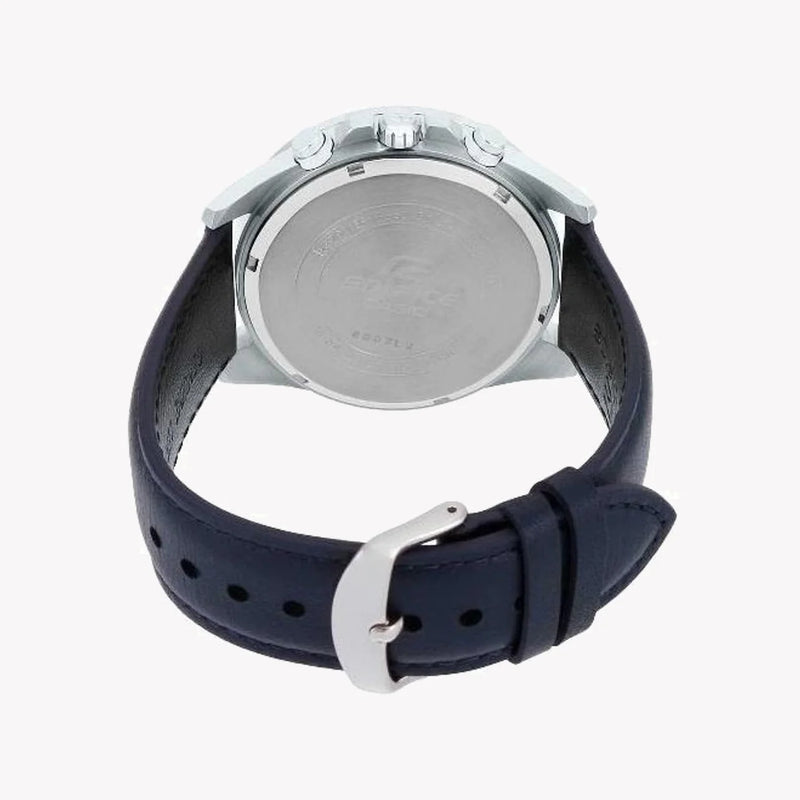 Casio Edifice Efv-550l-2avudf - Dynamic Blue Sport Luxe Men's Watch With Leather BAnd and Precision Timekeeping by i-watch