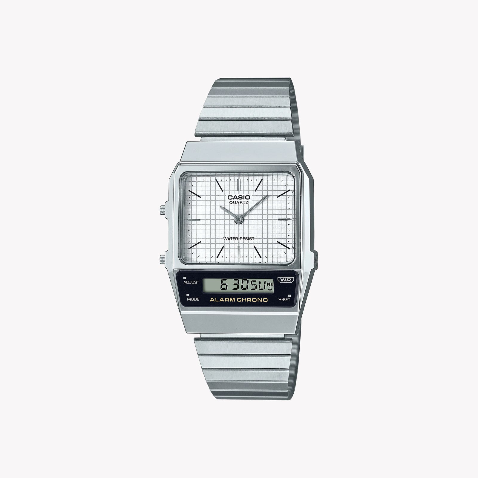 Casio Men's Silver Watch, Chrome Plated Resin | Aq-800e-7a by i-watch