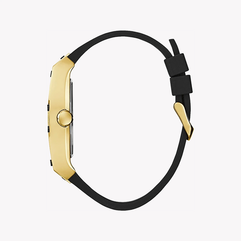 Guess Men's Gold Stainless Steel, Black Rubber | Gw0500g1 by i-watch