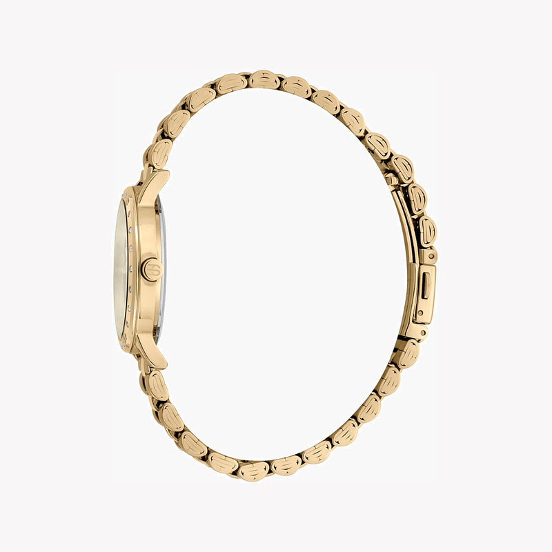 Esprit Women's Gold Stainless Steel Watch, Champagne Dial | ES1L298M0065 by i-watch
