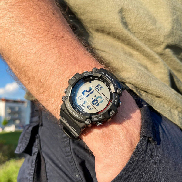 Casio Men's Black Resin Watch, Digital Display | Ae-1500wh-1avdf by i-watch