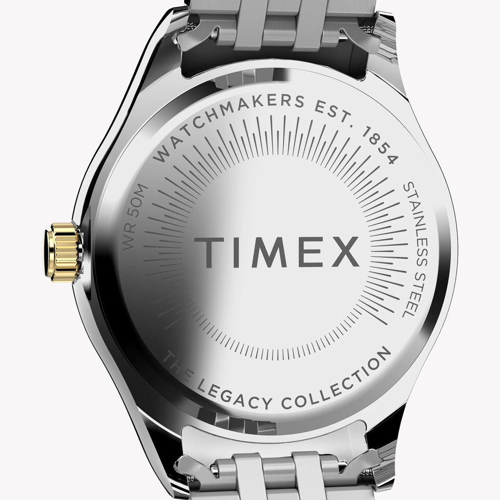 TIMEX WOMEN'S LEGACY TWO-TONE STAINLESS STEEL WATCH - ELEGANT TIMEPIECE WITH DATE AND WATER RESISTANCE-i-Watch-4