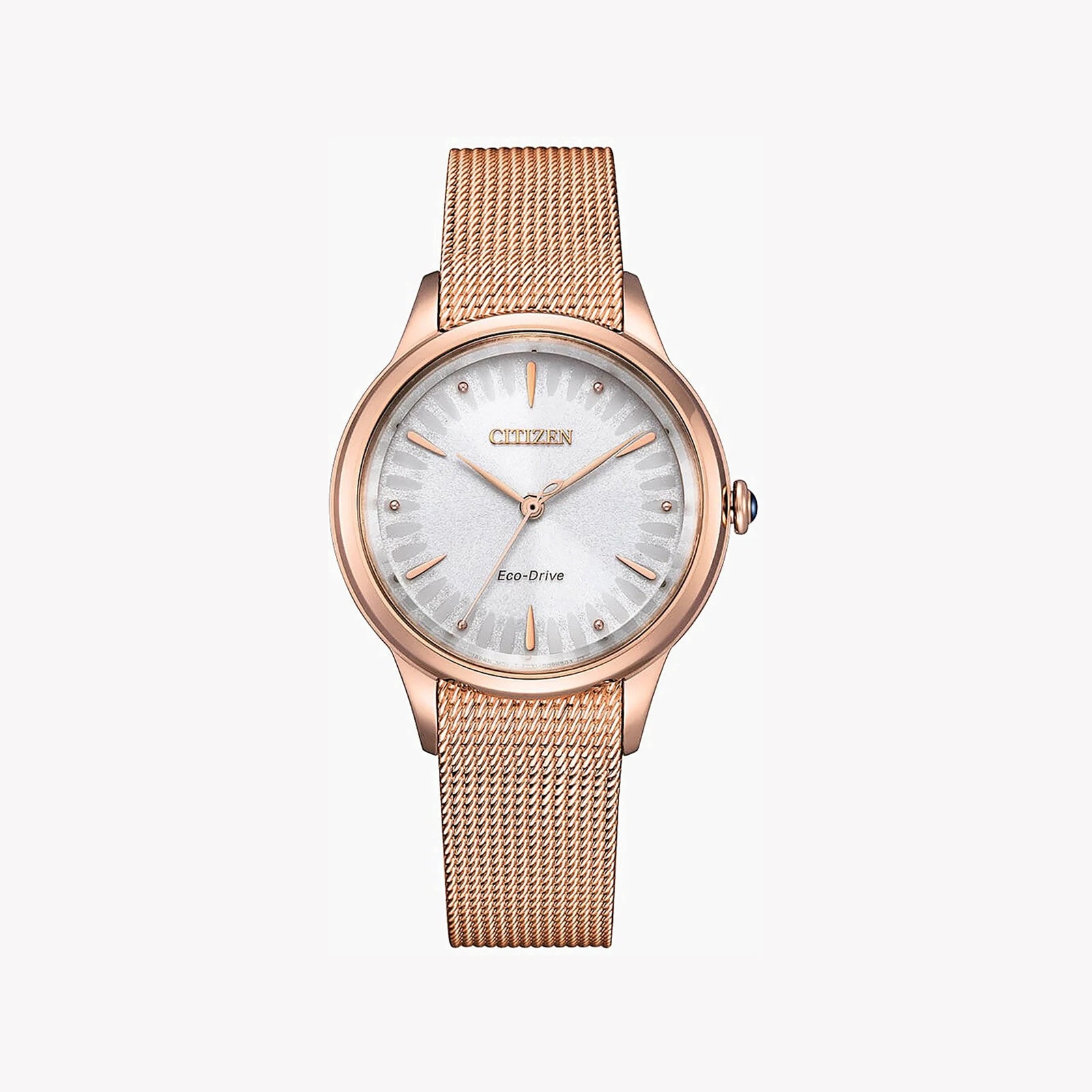Citizen Women's Gold Mesh Watch, White Dial | Em1153-88a by i-watch