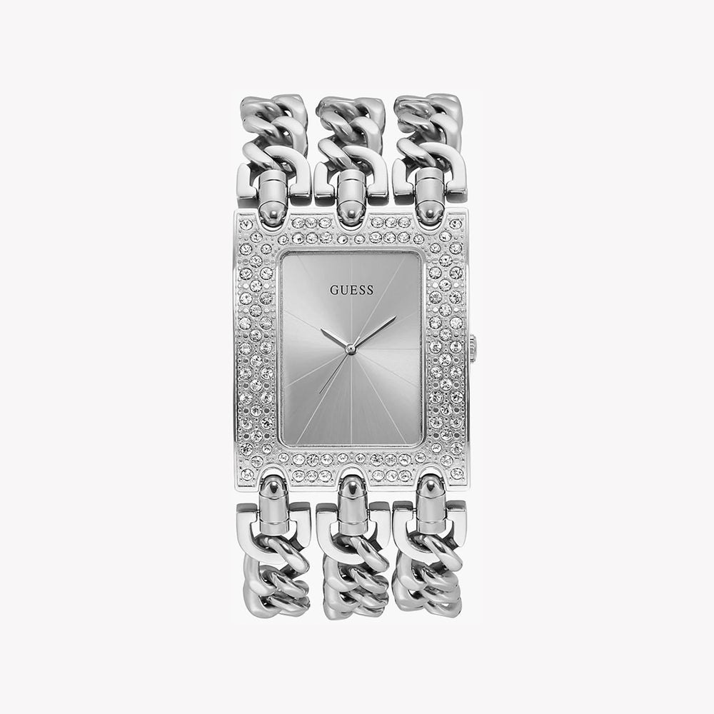 Guess Women's Silver Stainless Steel Watch, Silver Dial | W1275l1 by i-watch