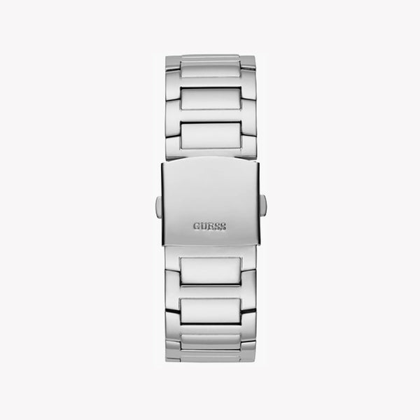 Guess Unisex Silver Stainless Steel Watch, Clear Dial | Gw0497g1 by i-watch