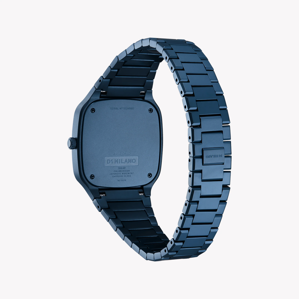 D1 MILANO Unisex Blue Stainless Steel Watch, Blue Dial | D1-SQBJ09 by i-watch