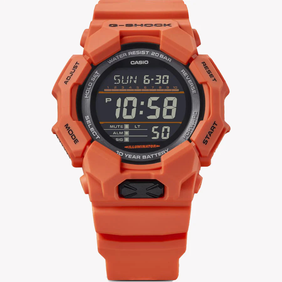 CASIO G-SHOCK GD-010-4ER RUGGED RESILIENCE - ORANGE POWERHOUSE Men's Watch with a durable stainless steel case and eco-friendly band.-i-Watch-3