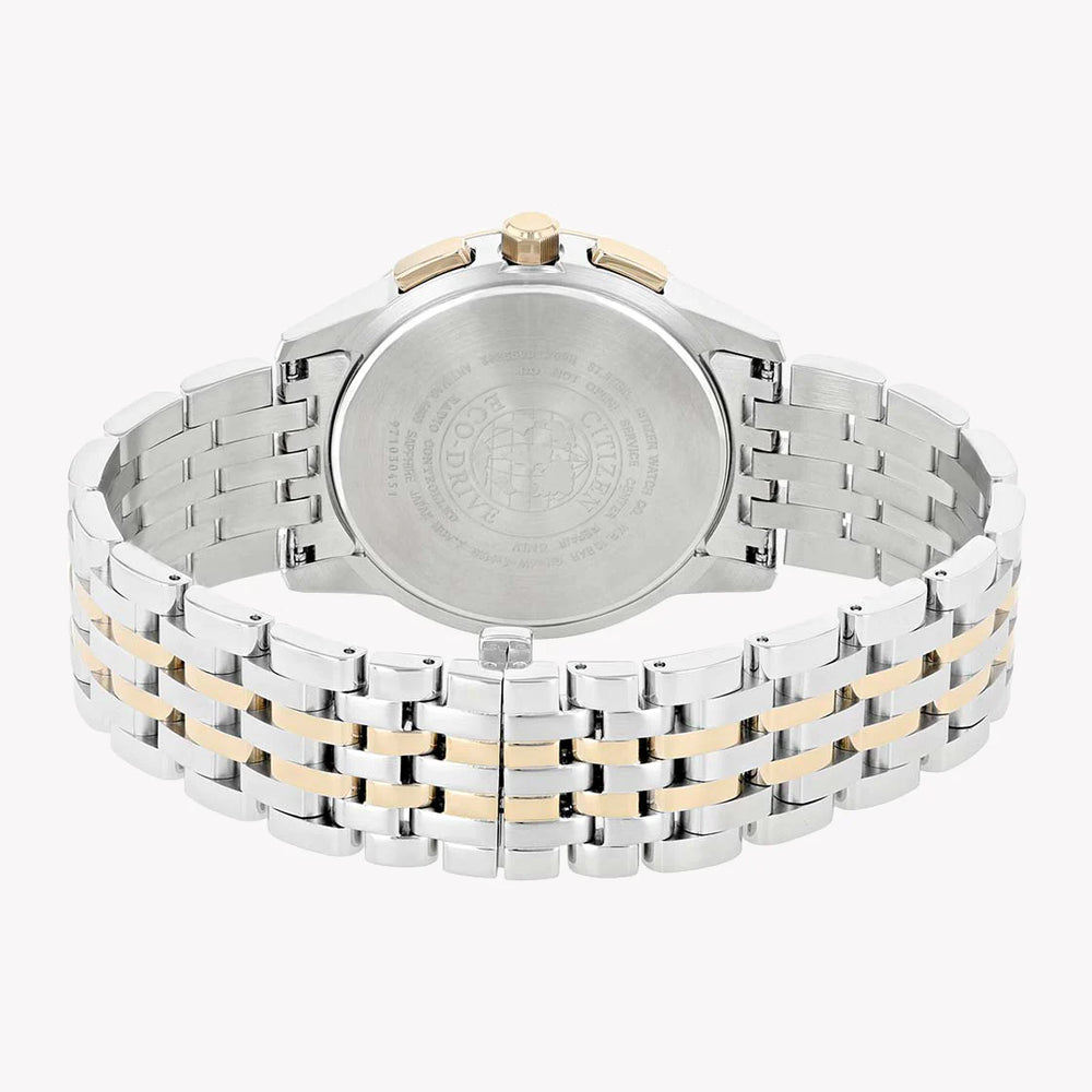 Citizen At8116-65e - Elegance Unleashed: Men's Eco-Drive Timepiece In Silver & Rose Gold by i-watch