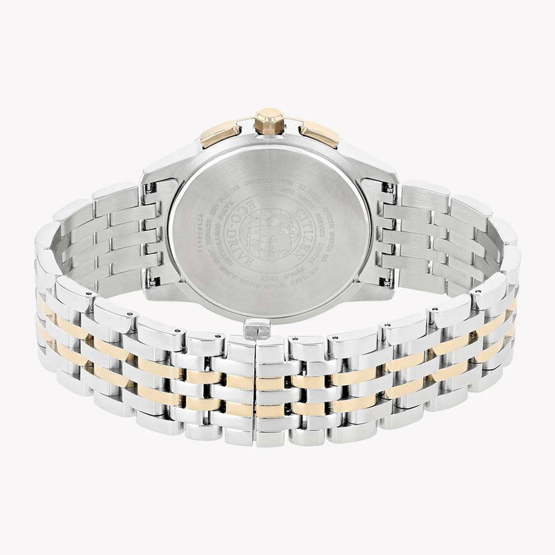 Citizen At8116-65e - Elegance Unleashed: Men's Eco-Drive Timepiece In Silver & Rose Gold by i-watch