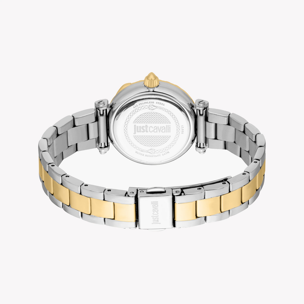 Just Cavalli Women's Two-Tone Watch, White Mop Dial | Jc1l332m0075 by i-watch