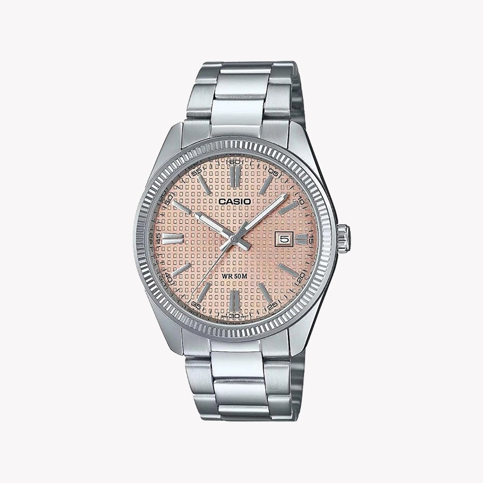 Casio Unisex Stainless Steel, Pink Dial | Mtp-1302pe-4avef by i-watch