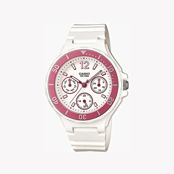 Casio Lrw-250h-4avdf Sporty Chic - Adventure-Ready Women's Watch With White Resin BAnd and Vibrant Design by i-watch