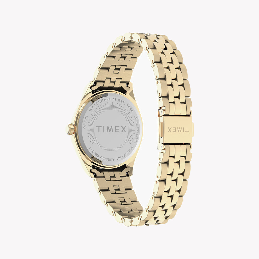 Timex Women's Gold Stainless Steel Watch, Gold Dial | Tw2u78500