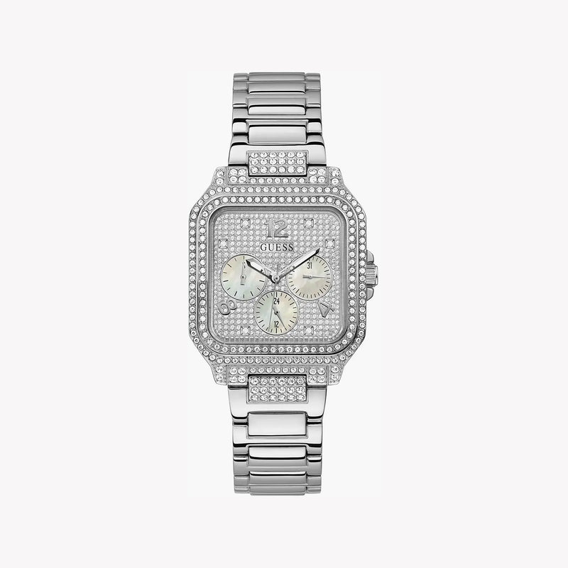 Guess Women's Silver Stainless Steel Watch, Silver Dial | Gw0472l1 by i-watch