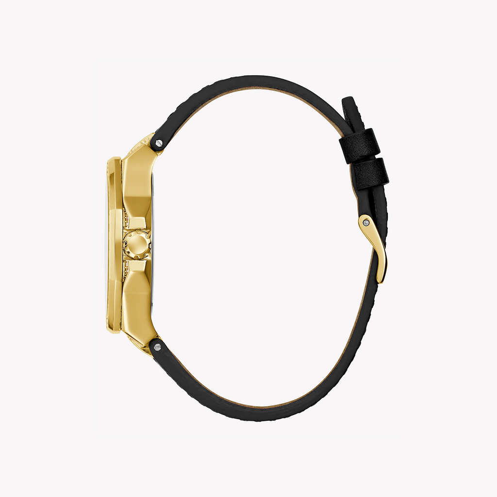 GUESS GW0547L3 - TIMELESS ELEGANCE WITH A MODERN EDGE Women's Watch in Gold and Black Leather-i-Watch-2
