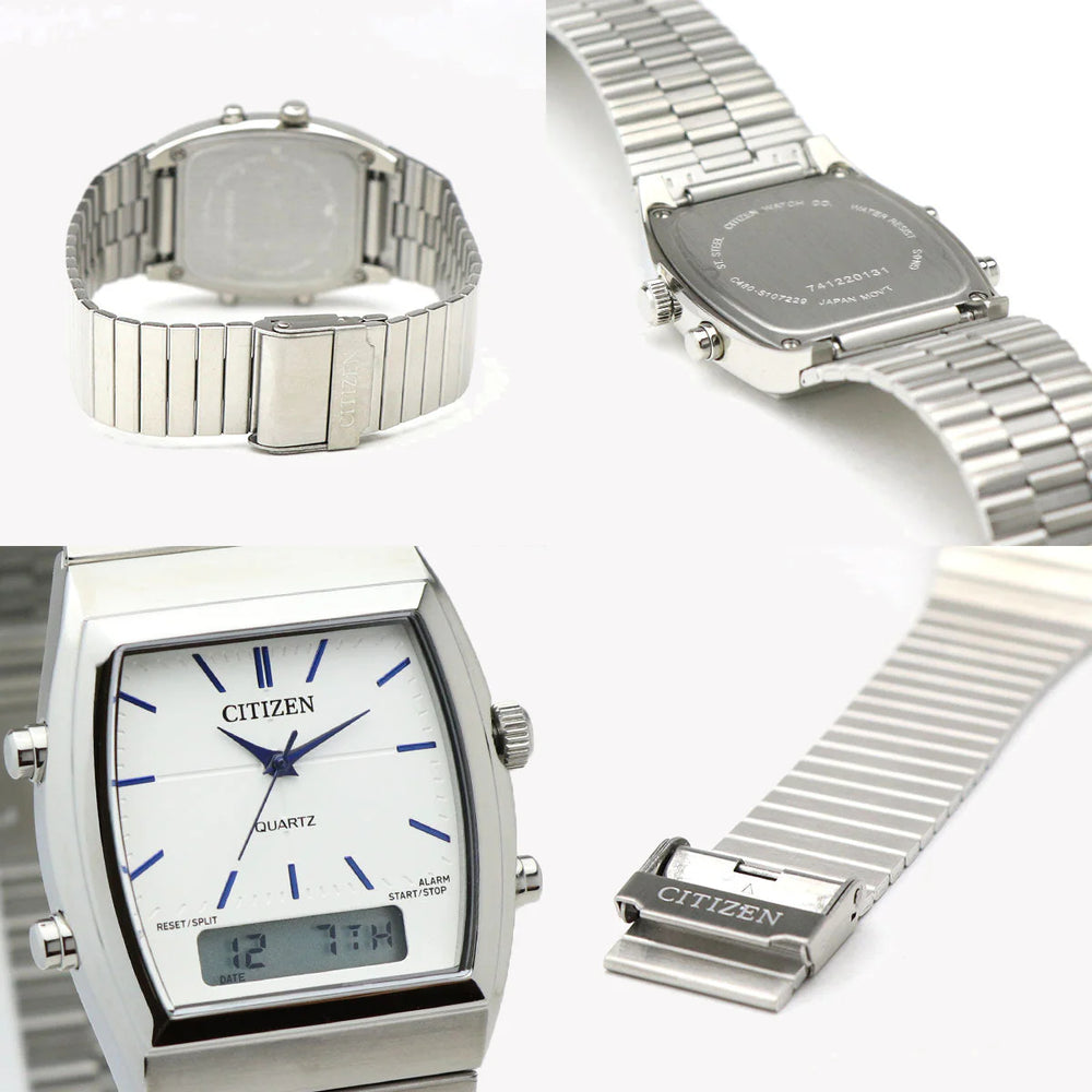 Citizen Jm0540-51a: Modern Versatility - Stainless Steel Men's Watch With White Dial & Water Resistance by i-watch
