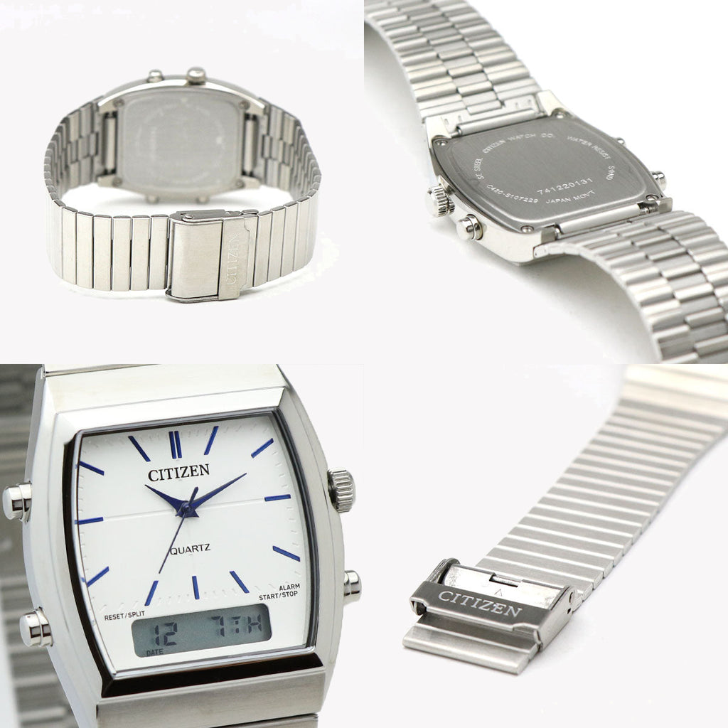 CITIZEN JM0540-51A: MODERN VERSATILITY - STAINLESS STEEL MEN'S WATCH WITH WHITE DIAL & WATER RESISTANCE-i-Watch-2