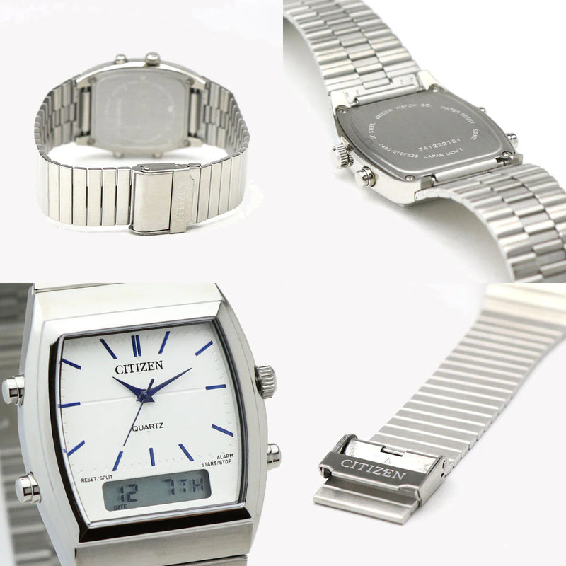 Citizen Jm0540-51a: Modern Versatility - Stainless Steel Men's Watch With White Dial & Water Resistance by i-watch