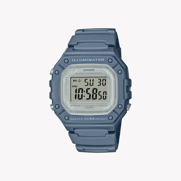 Casio Unisex Dark Grey Digital Watch, Resin Band | W-218hc-2av by i-watch
