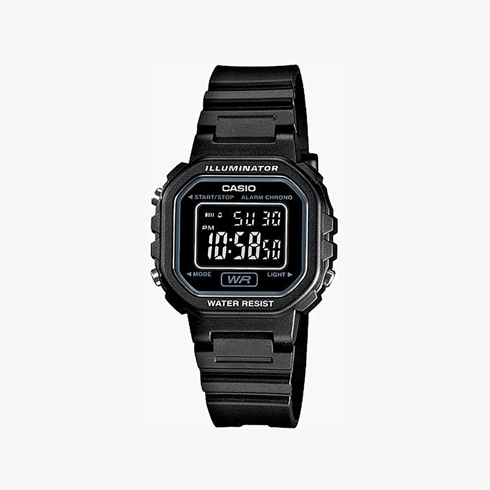 Casio Unisex Black Resin Watch, Digital Display | La-20wh-1bdf by i-watch