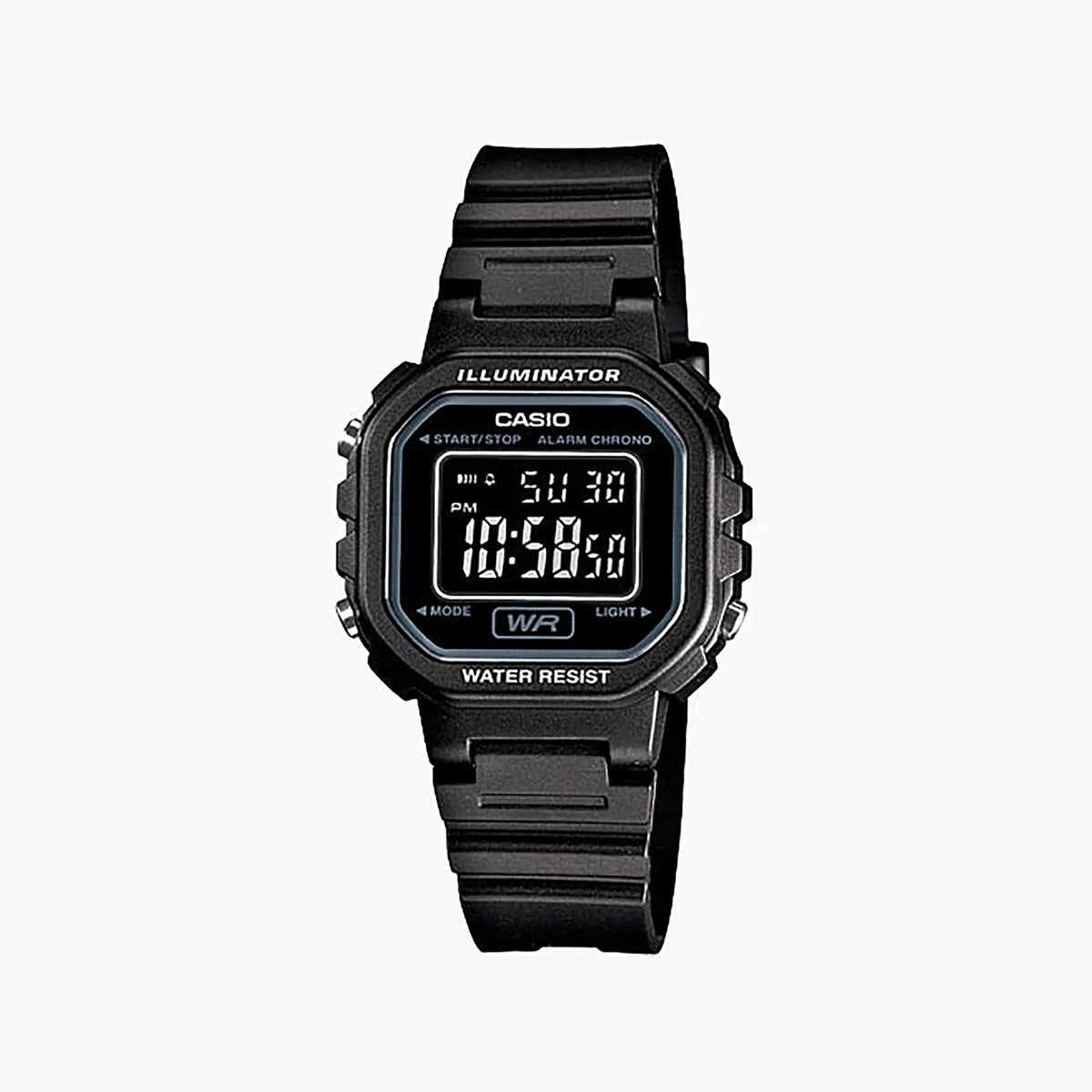Casio Unisex Black Resin Watch, Digital Display | La-20wh-1bdf by i-watch