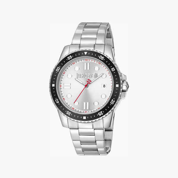 Just Cavalli Men's Silver Stainless Steel Watch, Silver Dial | Jc1g246m0245 by i-watch